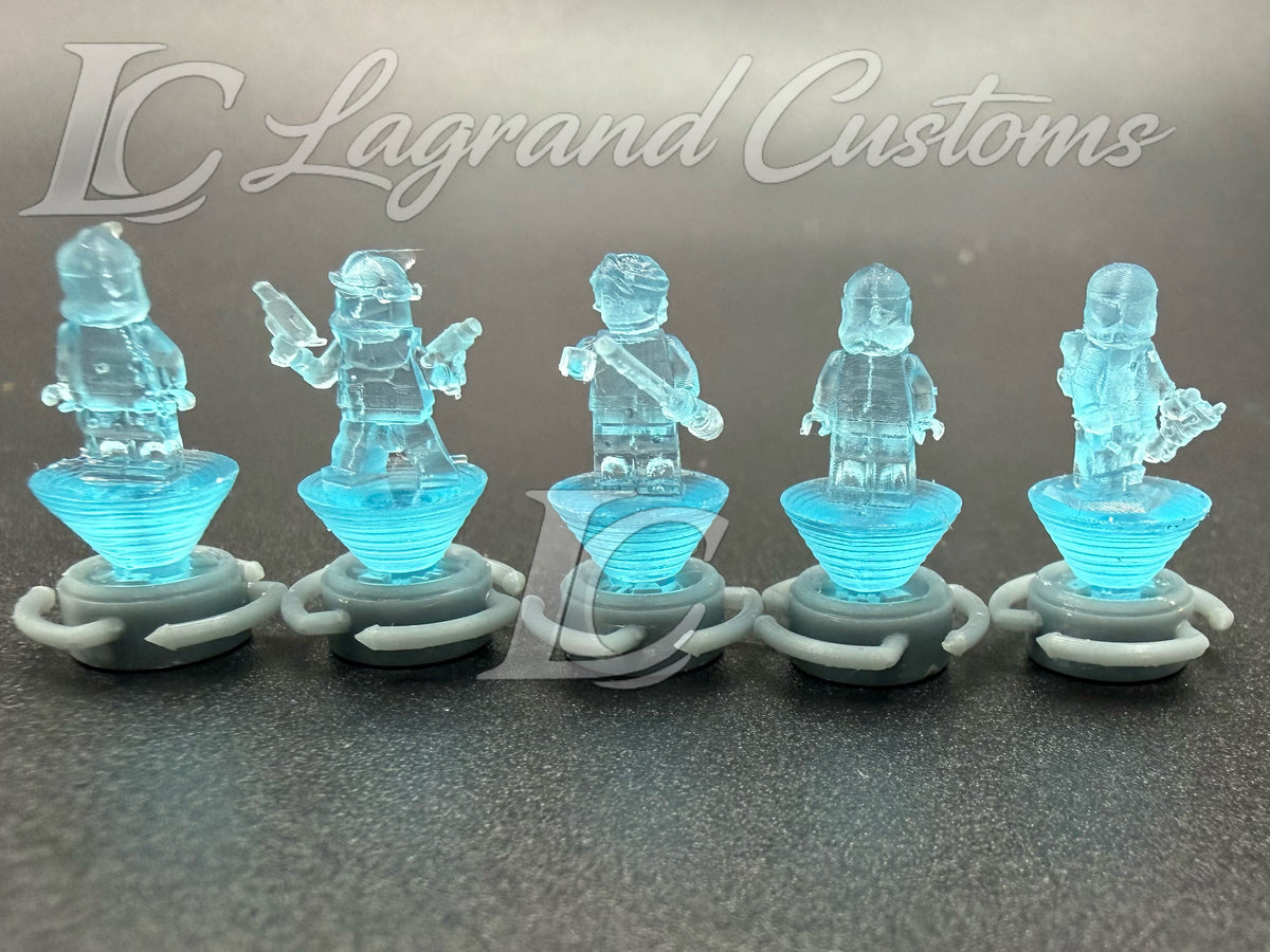 LEGO Star Wars LIGHT SIDE minifigure hologram Set Drop 2  Lagrand Customs Exclusive