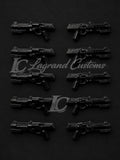 Custom LEGO DC15 Blaster Carbine x10 Lot for STAR WARS Clone trooper Minifigures