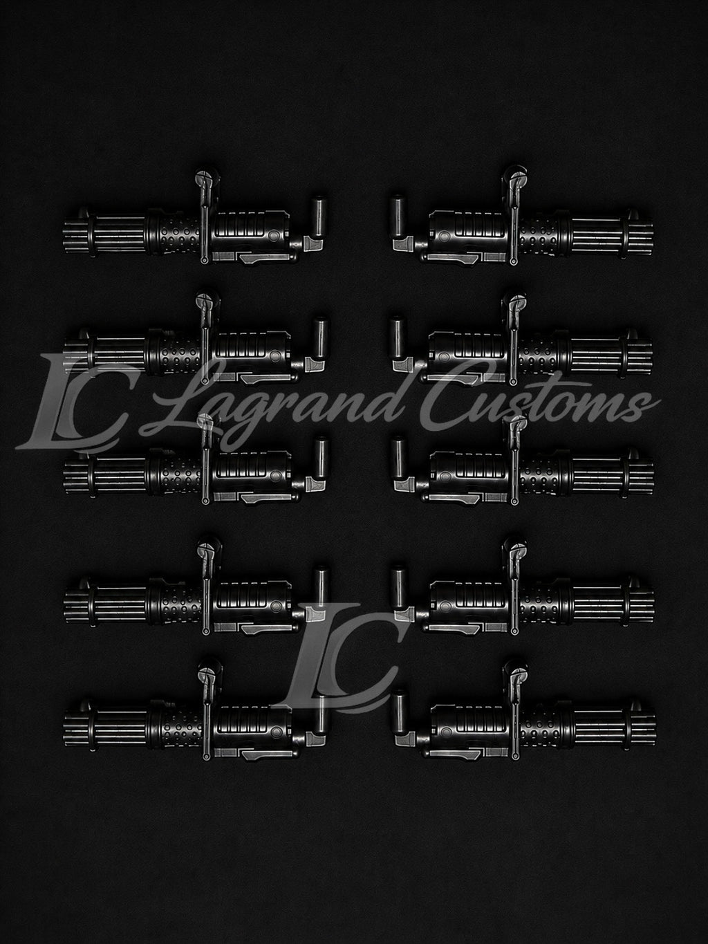 Custom LEGO Star Wars Minigun Blaster x10 Lot/pack for  Clone Minifigures