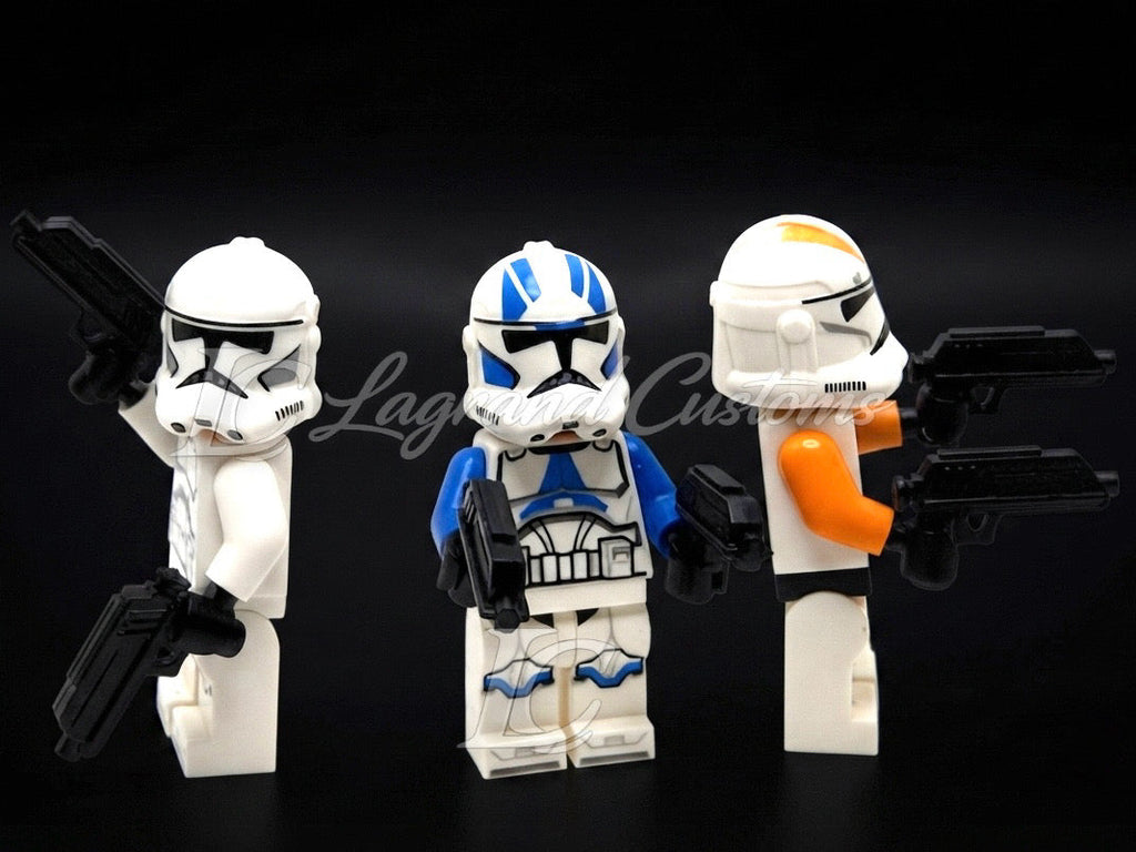 Custom Lego DC-17 PISTOL x10 LOT for Clone trooper Minifigures  Captain Rex